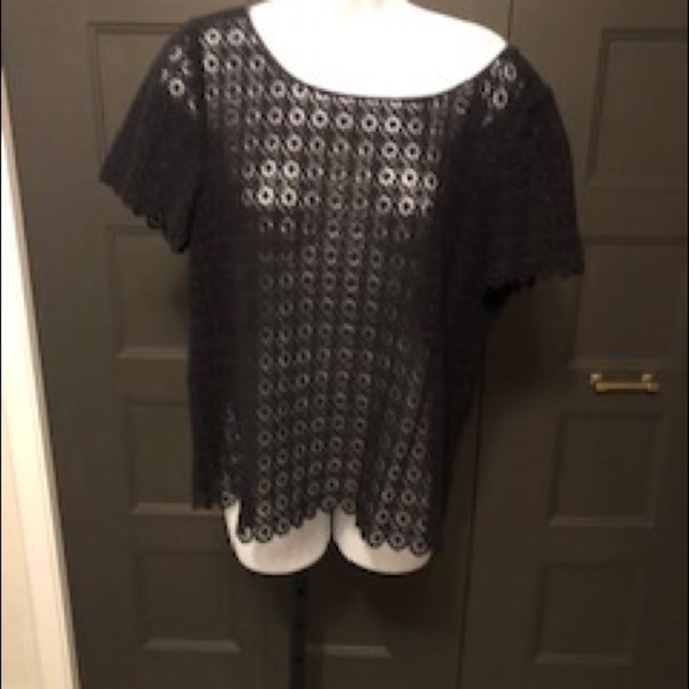 Like new Juicy Couture rare navy lace chunky zipper to size XL